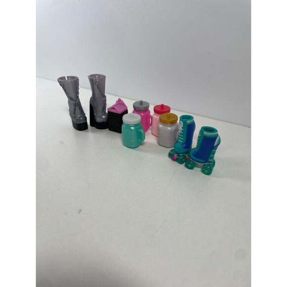 LOL Surprise OMG Doll Accessories Shoes & Mason Jars Lot of 8 - Picture 2 of 5